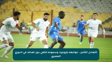 التعادل الثامن.. مواجهة بتروجيت وسموحة تنتهي دون أهداف في الدوري المصري